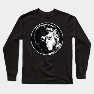 CORNELIUS - Planet of the Apes (Circle Black and White) Long Sleeve T-Shirt